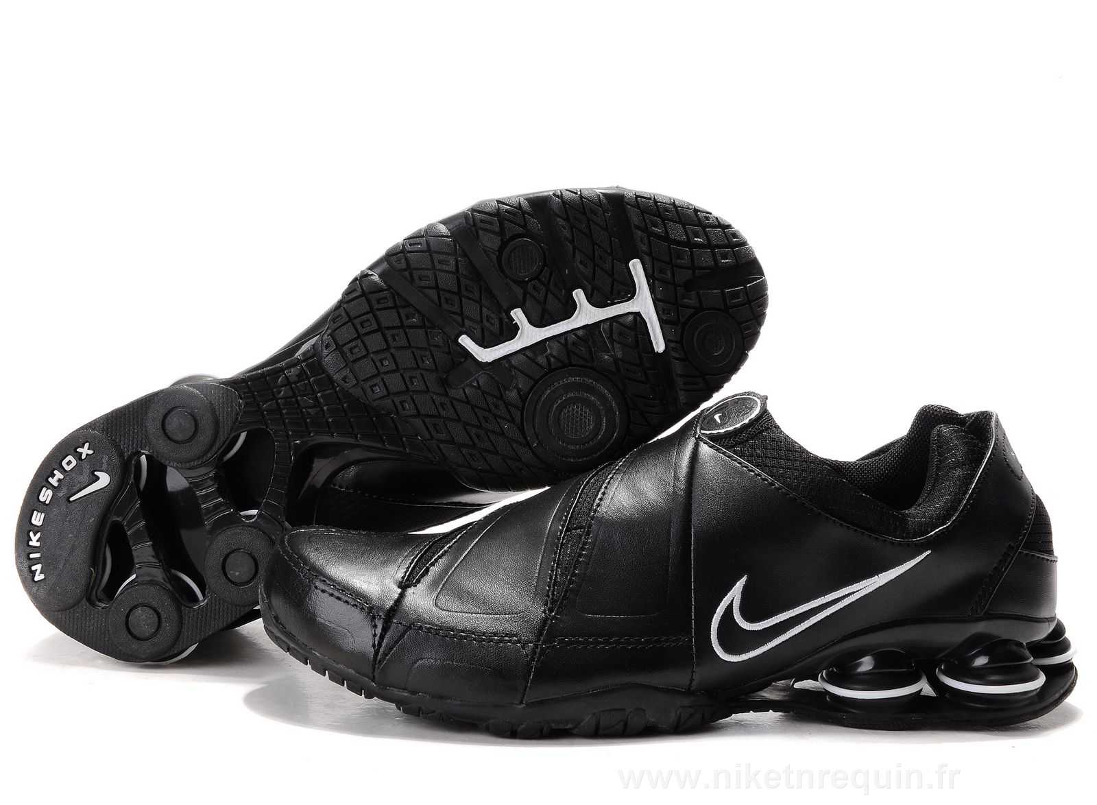 Noir Nike Shox R5 Baskets En Cuir 610